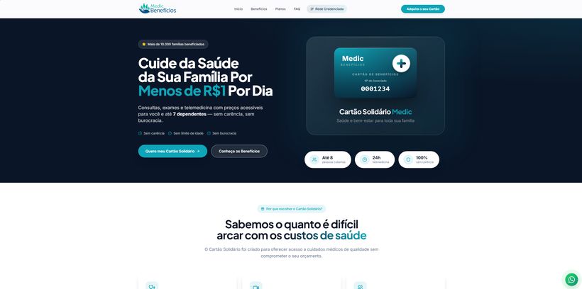 Site da Medic Benefícios
